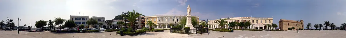 Solomos Square and Agios Nikolaos church in Zakynthos town